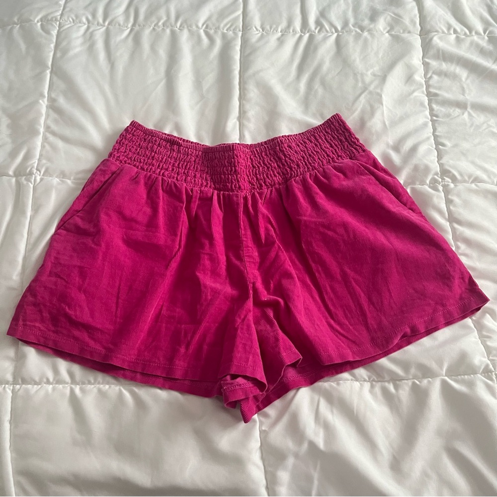 2/$15! NWT WILD FABLE pink smocked waist shorts
